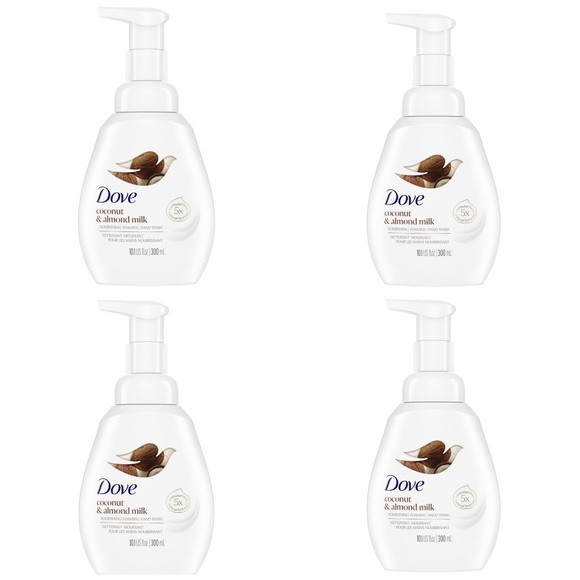 Dove Bath & Body 4 Dove Foaming Hand Wash Coconut Almond Milk Protects Skin From Dryness 1